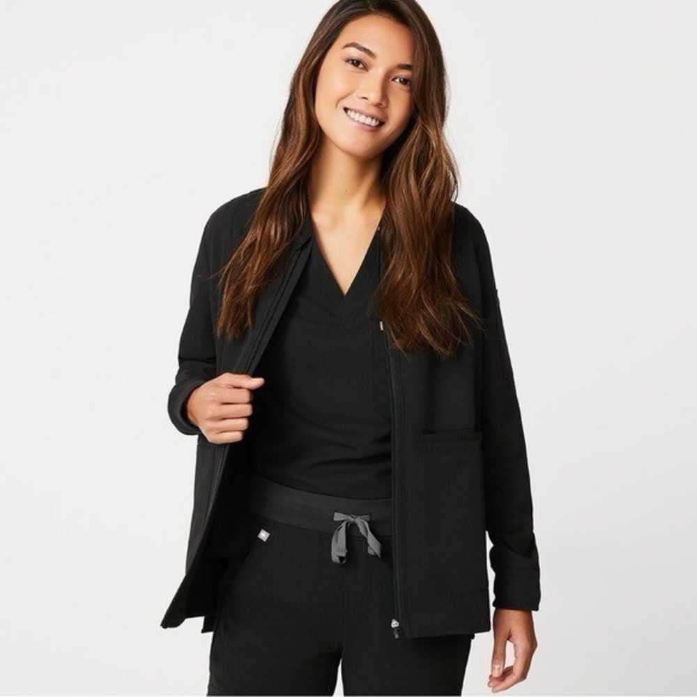 FIGS Black Bellery Jacket